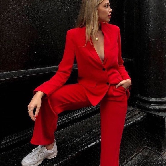 Aritzia Pants - ARITZIA || RED SUIT